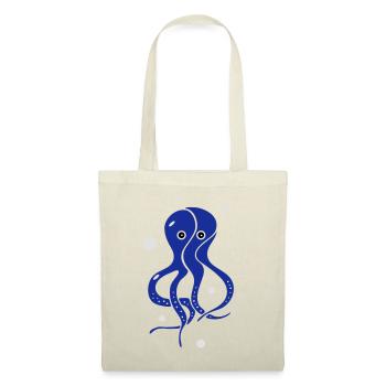 Le calmar - Sac en tissu - rouge - Devant