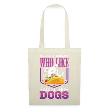 Taco Dog Dog Owner Tacos Puppy Dog - Tote Bag - red - Front