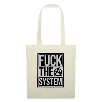 Shield fuck the system - Tote Bag - red - Front