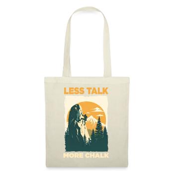 Climbing statement: Less Talk More Chalk - Tote Bag - red - Front