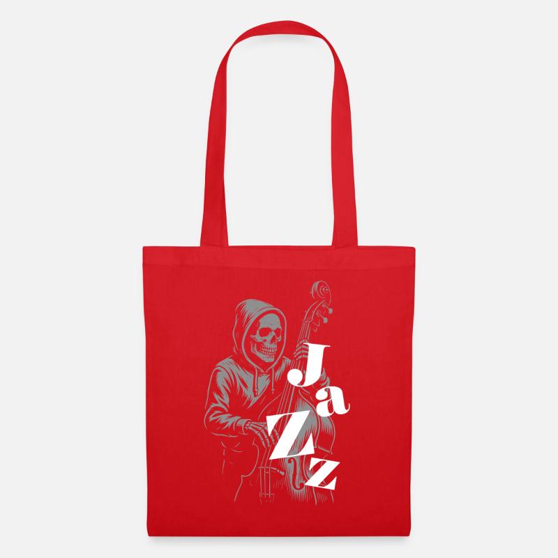 Sérénade Jazz Skeleton - Sac en tissu - rouge