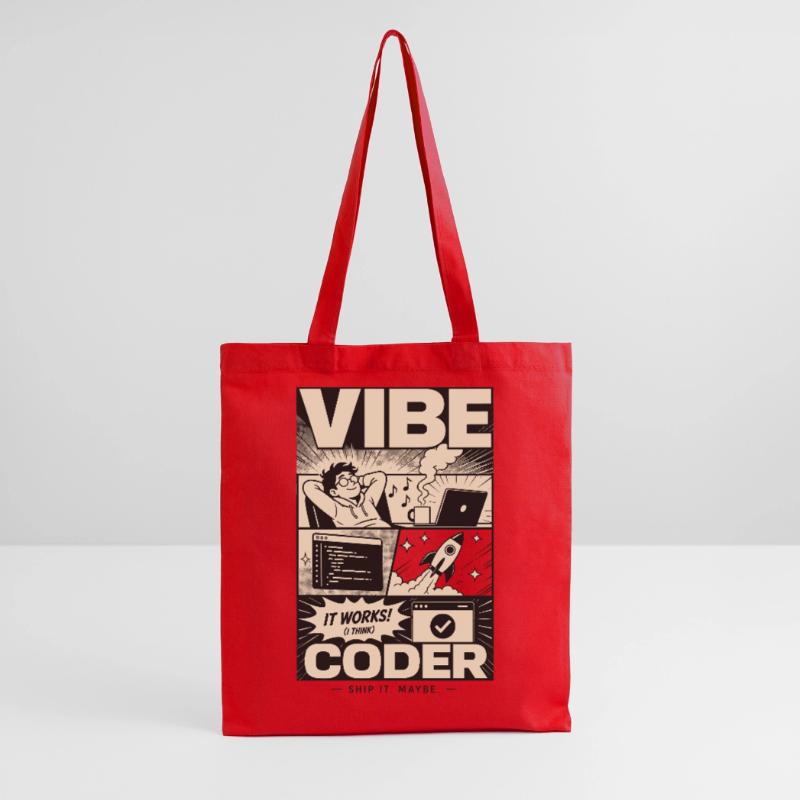 Vibe Coder Programmeur Humour Sac en tissu