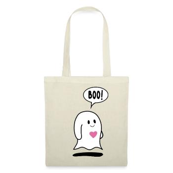 Little Ghost Ghost with Heart - Tote Bag - red - Front
