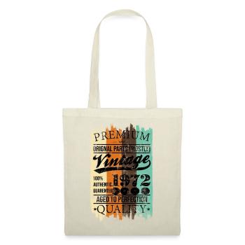1972 Vintage Retro Stamp Tee - Tote Bag - red - Front