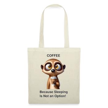 Tired Meerkat with Coffee - Tote Bag - red - Front