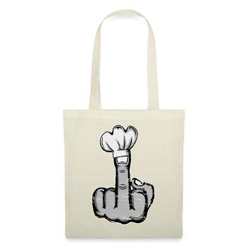 Middle Finger Stinky Finger Chef's Hat Design - Tote Bag - red - Front