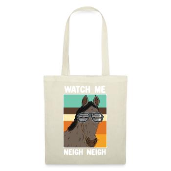 Cool Horse Shutter Shades Retro 80s Animal Design - Tote Bag - red - Front