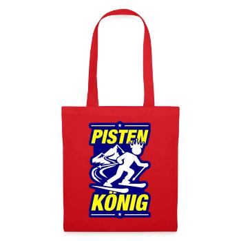 Pistes de ski de König - Sac en tissu - rouge - Devant
