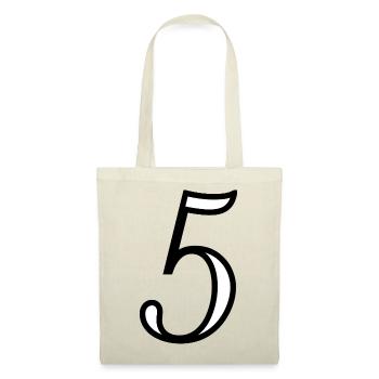 5. JUBILÄUM. 5 JAHRE. 5. JUBILÄUM - Stoffbeutel - Rot - Vorne