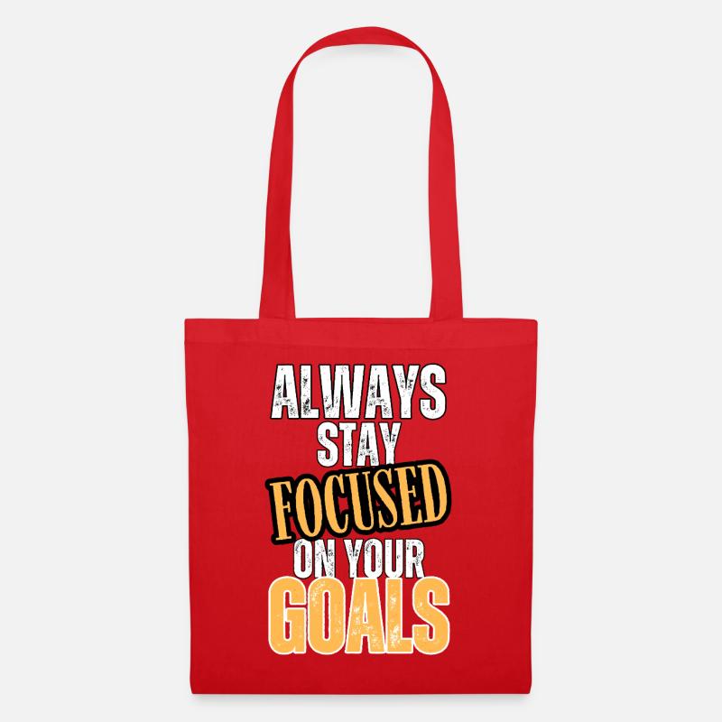 Always focused on your goals - Tote Bag - red