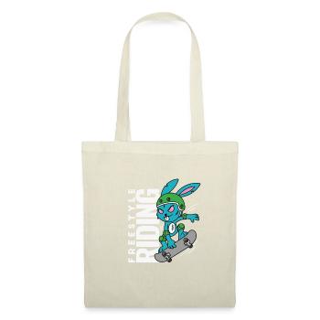 Bunny Rebel - Freestyle Riding Skateboard - Tote Bag - red - Front
