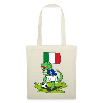 Italy Flag Dinosaur Rex Football - Tote Bag - red - Front