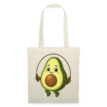 Süße Avocado Cartoon Sport Skipping Seil - Stoffbeutel - Rot - Vorne