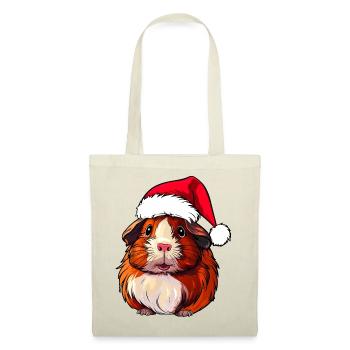 Santa Claus Guinea Pig - Tote Bag - red - Front