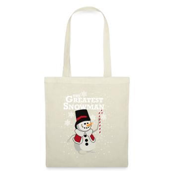Greatest Snowman – Funny Winter Parody Design - Tote Bag - red - Front