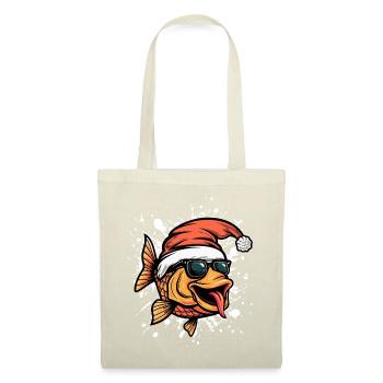 Goldfische Weihnachten Lustig - Stoffbeutel - Rot - Vorne