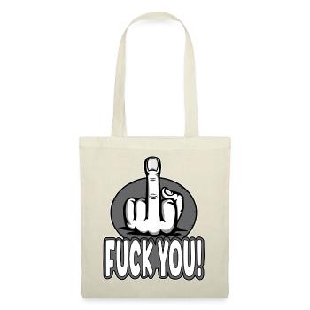 Middle Finger Stinky Finger Fuck You Design - Tote Bag - red - Front