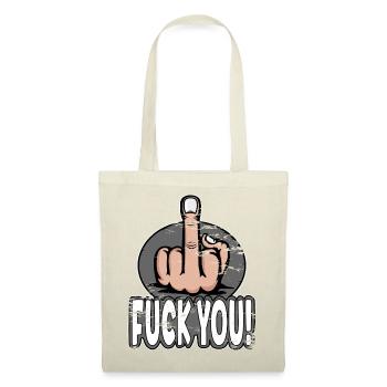 Middle Finger Stinky Finger Fuck You Design - Tote Bag - red - Front