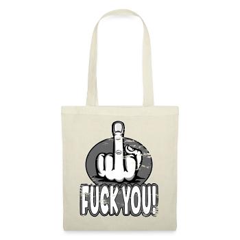 Middle Finger Stinky Finger Fuck You Design - Tote Bag - red - Front