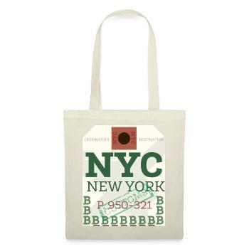 NYC Bold Passport Stamp - Tote Bag - red - Front