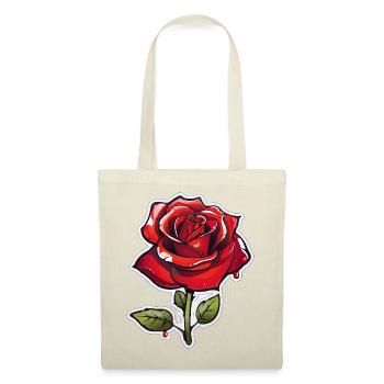 Red Rose in Comics Style - Tote Bag - red - Front