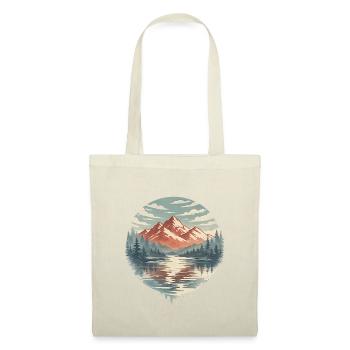 Circular Lake Mountains - Tote Bag - red - Front