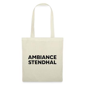AMBIANCE STENDHAL noir sur rouge - Sac en tissu - rouge - Devant