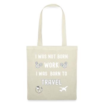 I was born to travel - Tote Bag - red - Front