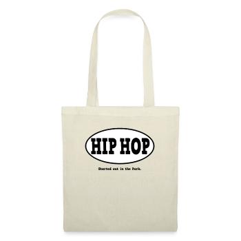 Begonnen im Park. Hip Hop - Stoffbeutel - Rot - Vorne