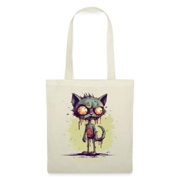 Quelle belle journée pour un chat zombie - Sac en tissu - rouge - Devant