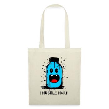 "I Hustle Hard" bottle - Tote Bag - red - Front