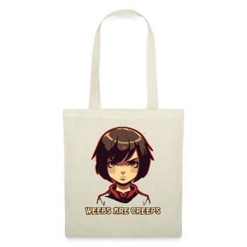 Anime Girl Says: Weebs Are Creeps - Tote Bag - red - Front