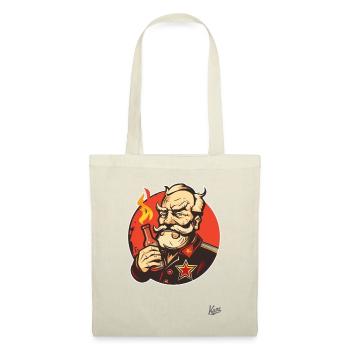 Parodie d’un parti communiste avec une bouteille - Sac en tissu - rouge - Devant