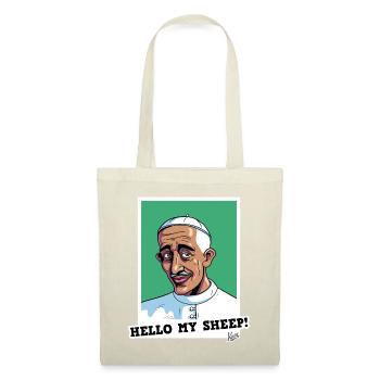 Bishop says: Hello my sheep - Tote Bag - red - Front