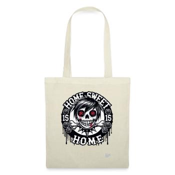 Sweet Home Emo Punk Skull - Stoffbeutel - Rot - Vorne