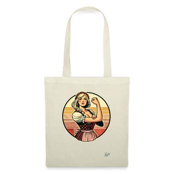 Super Strong Dirndl Maid - Tote Bag - red - Front
