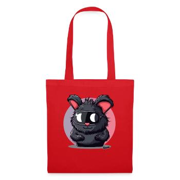 Funny bunny with ski goggles - Tote Bag - red - Front