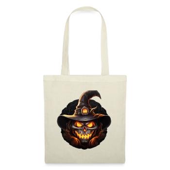 Scary black pumpkin witch - Tote Bag - red - Front