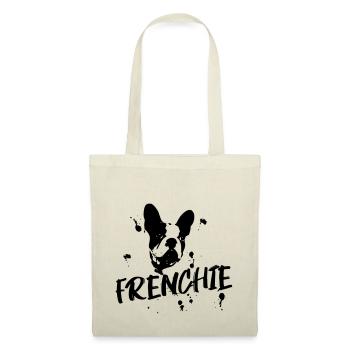 Bouledogue français / Frenchie / French Bulldog - Sac en tissu - rouge - Devant