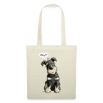 Schnauzer Play - Zwergschnauzer - Tier - Tiere - Stoffbeutel - Rot - Vorne