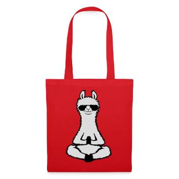 Lama Cool Zen Meditation Sonnenbrille Entspannt - Stoffbeutel - Rot - Vorne
