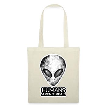 Les humains à tête extraterrestre ne sont pas une vraie théorie du complot - Sac en tissu - rouge - Devant