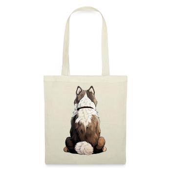 Siberian Husky - Tote Bag - red - Front