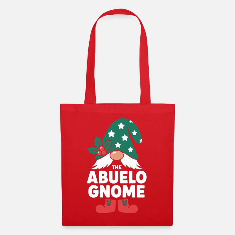 Abuelo Gnome Weihnachten - Stoffbeutel - Rot