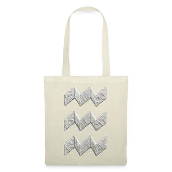 Eindhoven Vibes origami-bestickter Look (gedruckt) - Stoffbeutel - Rot - Vorne
