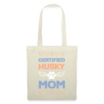 Zertifizierte Husky-Mama - Stoffbeutel - Rot - Vorne
