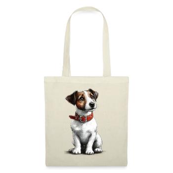 Jack Russel Terrier  - Stoffbeutel - Rot - Vorne