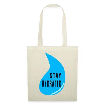 Stay Hydrated Water Drop Design – Fitness Quote - Stoffbeutel - Rot - Vorne