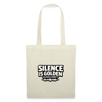 Le silence est doré (les alarmes ne le sont pas) - Infirmière - Sac en tissu - rouge - Devant
