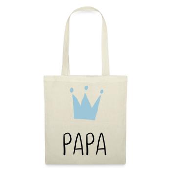 Papa Krone - Meilleur Papa - Sac en tissu - rouge - Devant